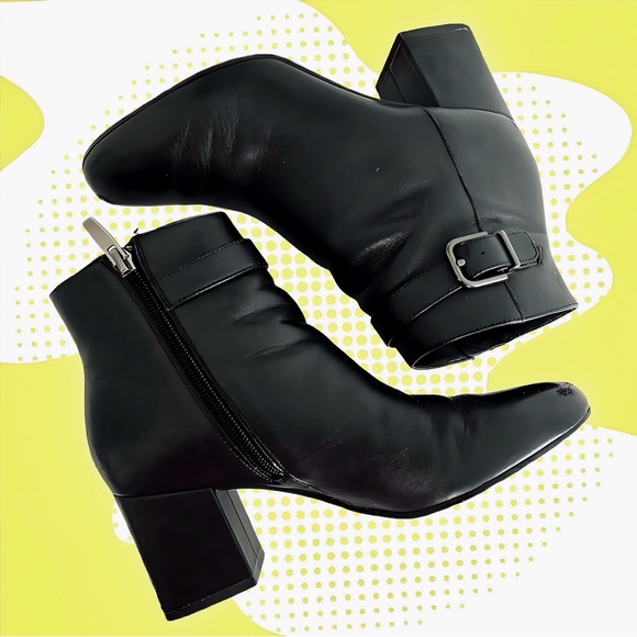 Via Spiga Black Ankle Booties - Picture 7 of 10